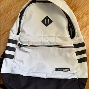Adidas White and Black Men's Backpack